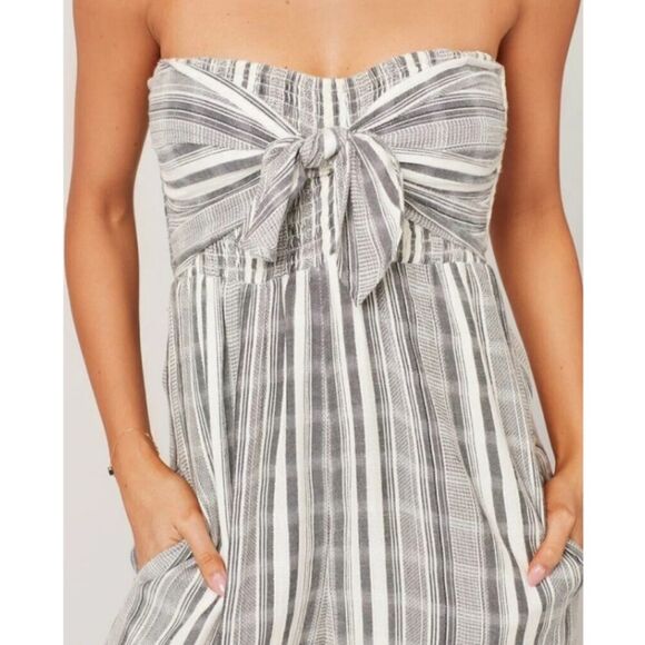 L*Space Riri Strapless Wide Leg Relaxed Jumpsuit Sz M - Picture 4 of 16